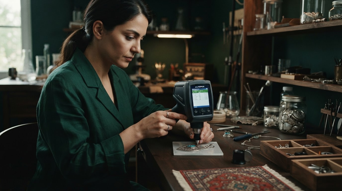 سنجش دقیق عیار نقره با دستگاه XRF برای تشخیص اصالت نقره